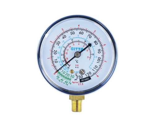Manômetro de Baixa Pressão para gases R22/134/404/407 (refrigeração comercial) - 000085 - Eolo
