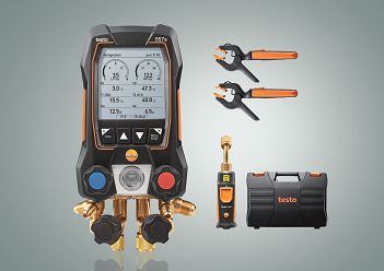 Testo 557s Kit Smart Vacuo - Manifold digital, inclui 2x 115i, 1x 552i, maleta, manual e proto de calibracao  05645571