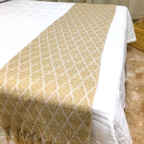 Peseira para Cama Roma Bege 0,45m x 2,10m