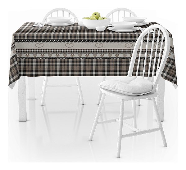 Toalha de Mesa Plástica PVC Impermeável Térmica Estampa 18