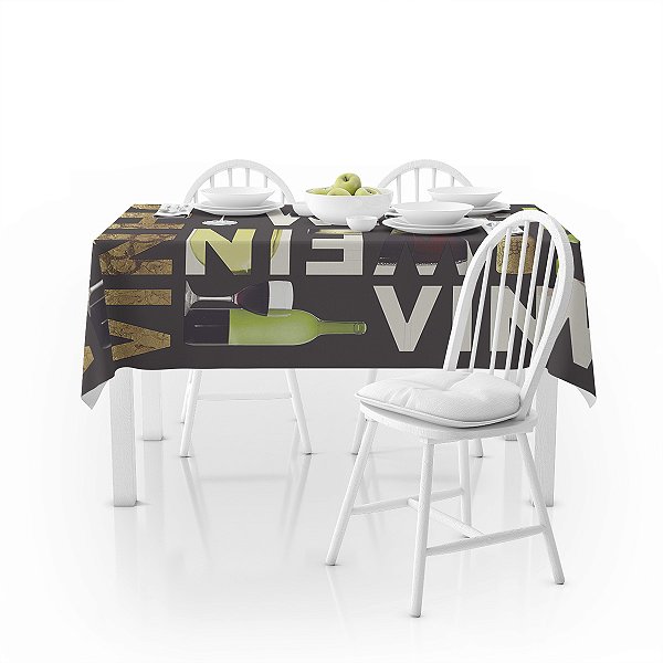 Toalha de Mesa Plástica PVC Impermeável Térmica Estampa 34