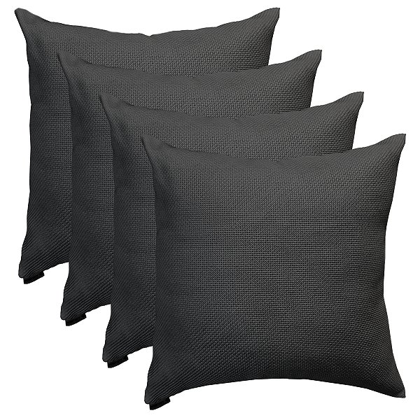 Capa de Almofada Decorativa Suede Zíper Invisível Luxo 50x50cm Santorini