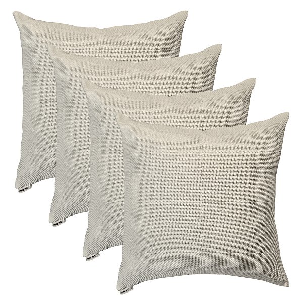Capa de Almofada Decorativa Suede Zíper Invisível Luxo 50x50cm Santorini