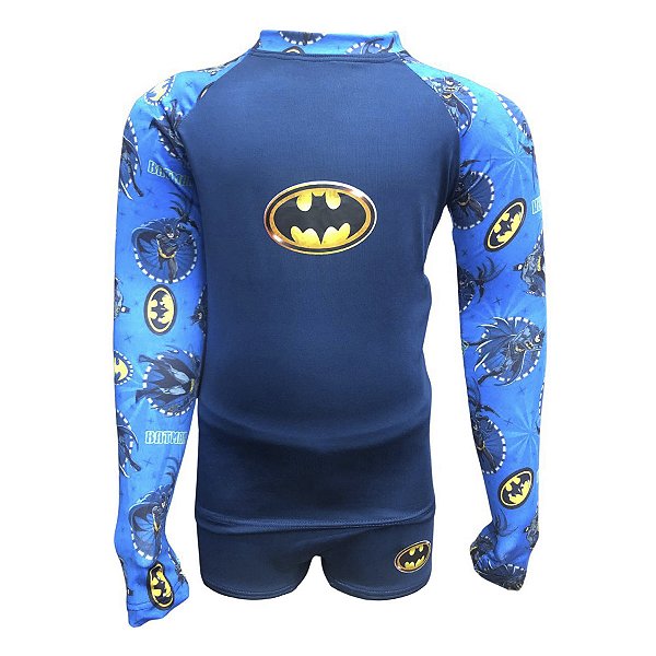 Conjunto Infantil Camisa Sunga Proteção Uv50 Personagem