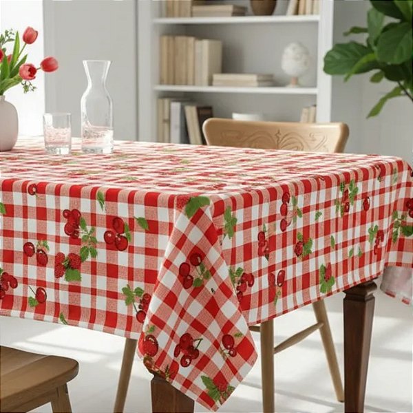 Toalha de Mesa 4/6/8/10 Cadeiras Retangular Oxford - Estampas Sortidas