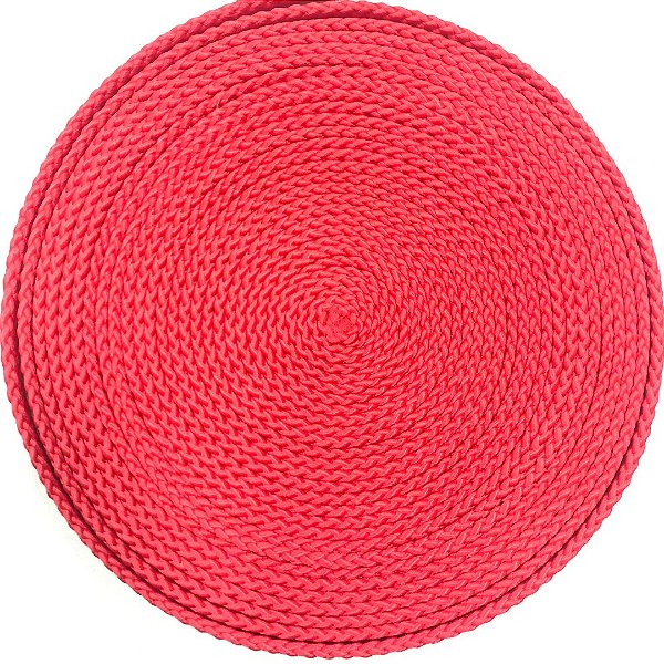 Corda Chata Náutica Uv Para Moveis Externos 10mm Vermelho