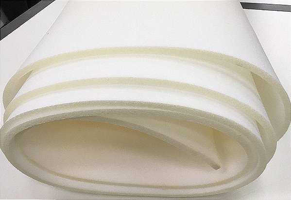 Espuma em metro Branca D28 com 1,88mts de largura por 3 cm de espessura
