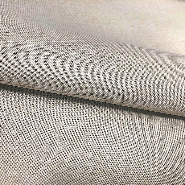 Tecido Blecaute Linho Rustico Marfim Veda 100% Linen Look 2,80 de largura - 1Metro