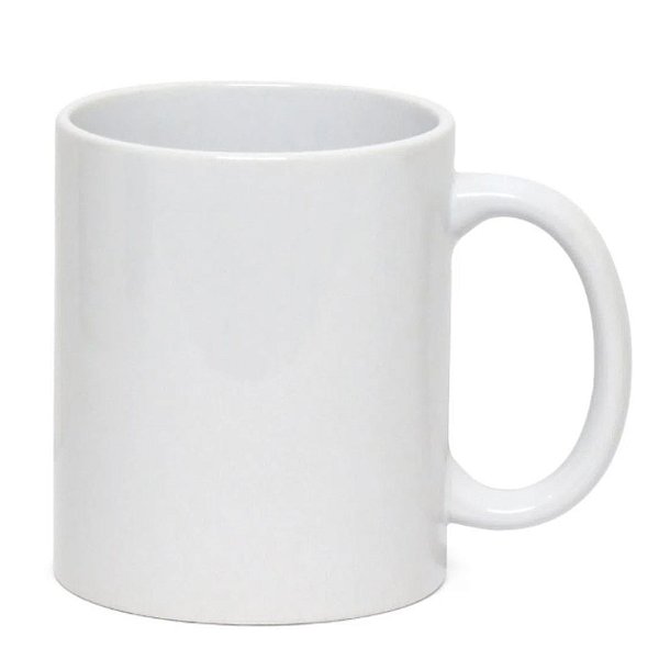 Caneca Porcelana Branca Sublimação  AA+ 325ML Promocional