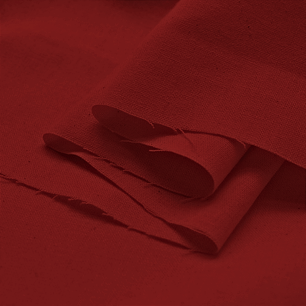 Tecido Lona 100% Algodão Vermelho 205 gr/m²
