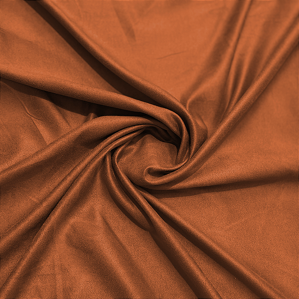 Tecido Suede Camurça Liso Terracota
