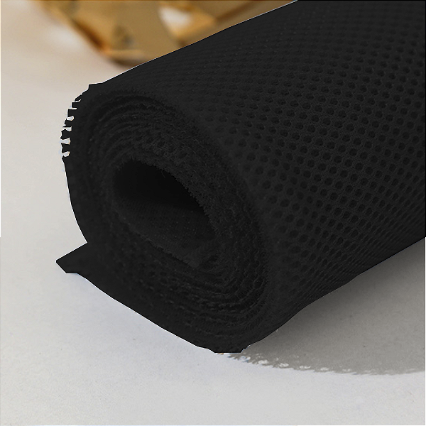 Tecido Tela Mesh Spacer Areada Preta