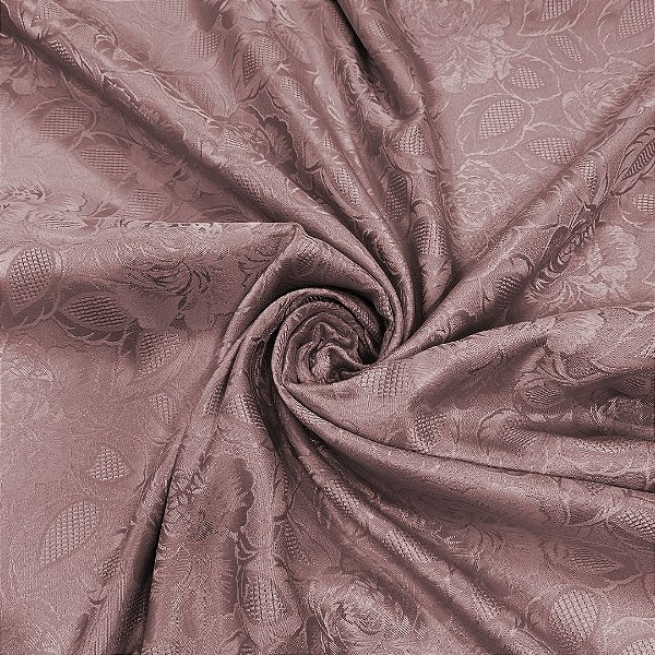 Tecido Jacquard Medalhão Córdoba Adamascado Rose