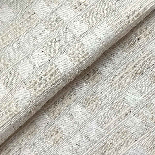 Tecido Linen Squared 2606 Natural Topazio 86