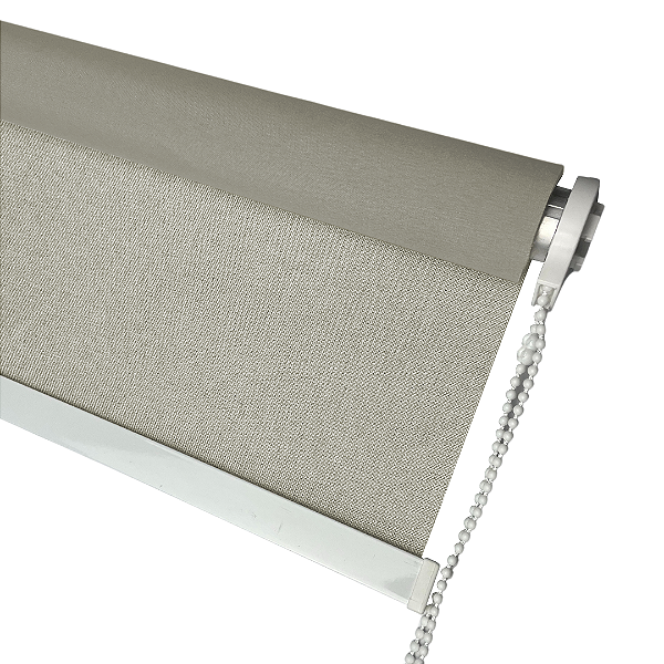 Cortina Persiana de Rolo Holambra Linho BlackOut 100% Bege 1,00x1,20 Metros