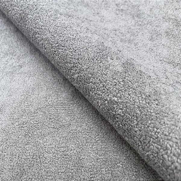 Tecido para Moveis e Decoração Boucle  Dublado Cinza