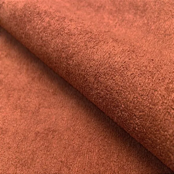 Tecido para Moveis e Decoração Boucle  Dublado Telha