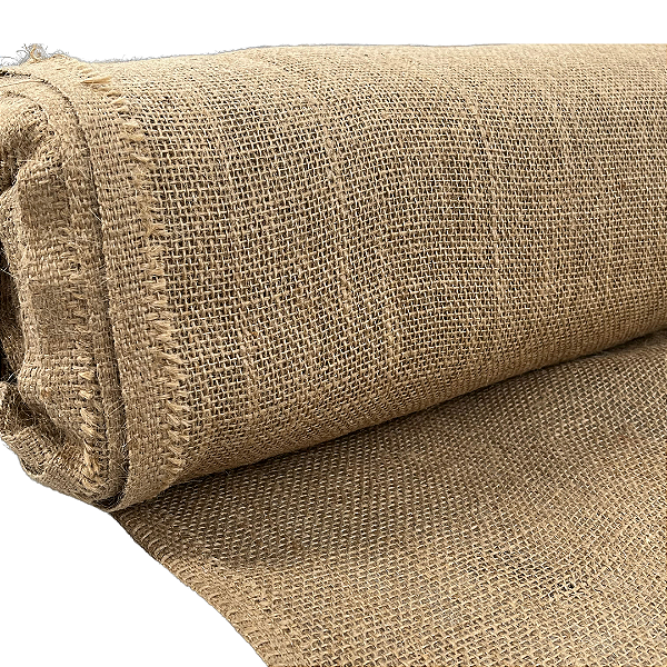 Tela de Juta Natural para Decoração Artesanato Fechada 1 Metro