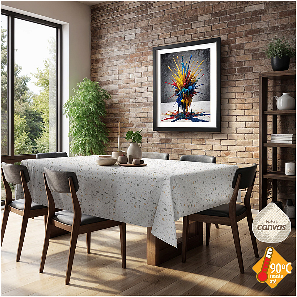 Toalha de Mesa Termica 1,40 de Largura -  Marmorite Fernanda