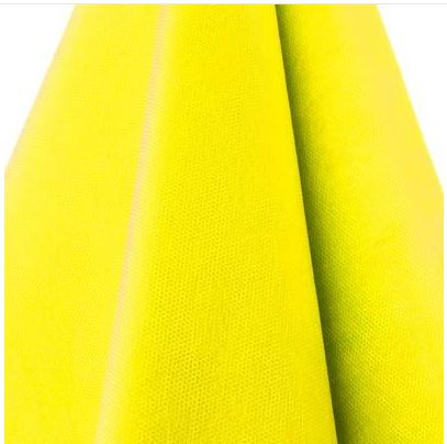 Tecido TNT Rolo Enfestado Amarelo liso  40gr -  25 Metros 1,40 Larg  - *Enviado dobrado em rolo de 70cm*