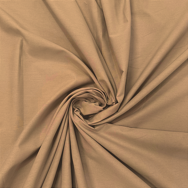 Tecido Tricoline Capuccino Liso 100% Algodão com 1,50 metros de largura