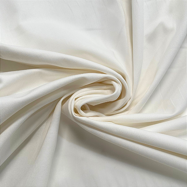 Tecido Sarja Peletizada 100% Algodão Delfi Branco Alvejado PP