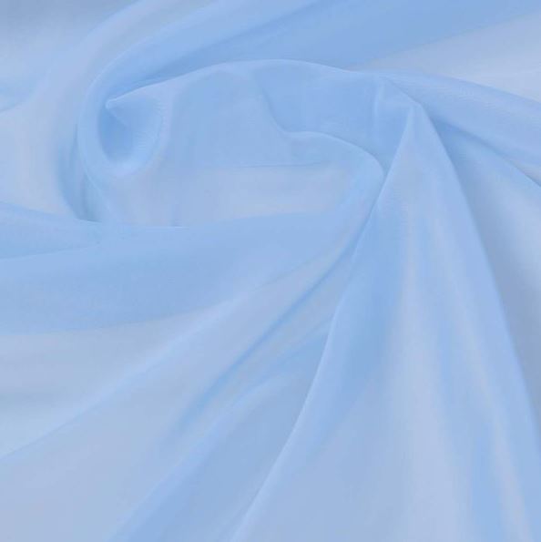 Tecido Voil Azul Bebe Liso