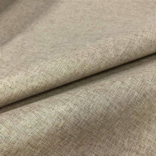 Tecido Blecaute Linho Rustico Bege II Veda 100% Linen Look 2,80 de largura - 1Metro