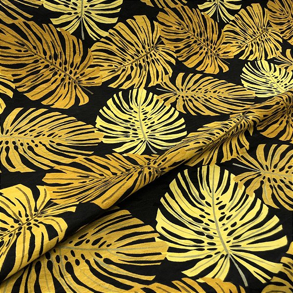 Tecido Para Moveis, Capa, Toalha de Mesa e Parede Estampado Jacquard Costela De Adão Mostarda