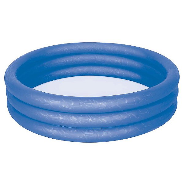 Piscina Inflável Infantil Azul 130l Mor Com Adesivo Reparo - 1782