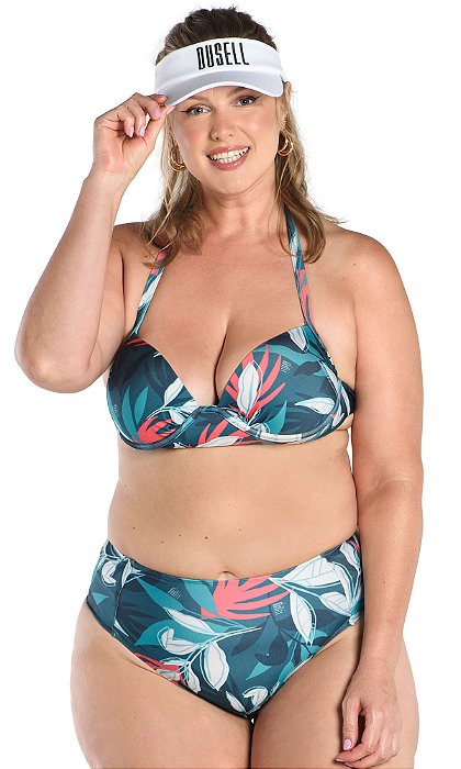 Biquíni Plus Size Estampado Floral