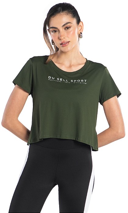 Cropped Du Sell Ultracool com Estampa