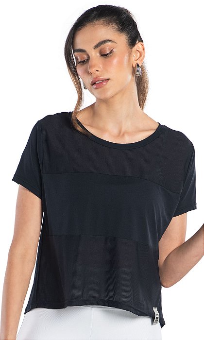 Cropped Du Sell Skin Fit com Skin Listrado