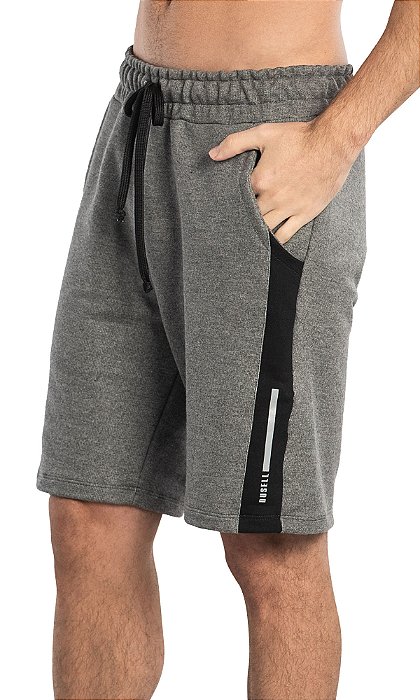 Bermuda Masculina Du Sell Moletom com Faixa