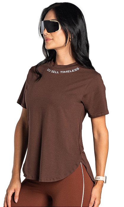 Blusa Du Sell Silky Cotton Arredondada