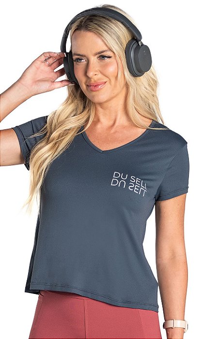 Blusa Du Sell Ultracool com Decote V