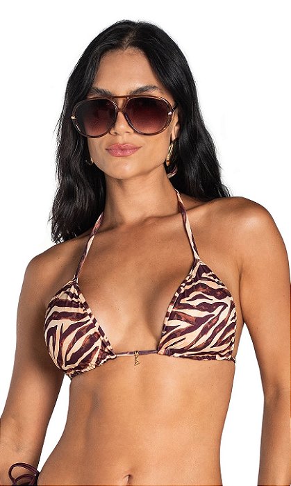 Biquini Du Sell Parte de Cima Cancun Cortininha Zig Zag