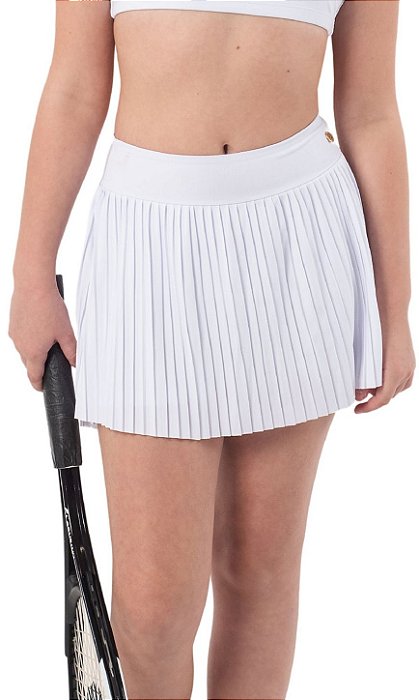 Short-Saia Du Sell UV Dry Plissado Infantojuvenil