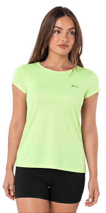 Blusa Du Sell Ultracool Básica Amarelo Pastel