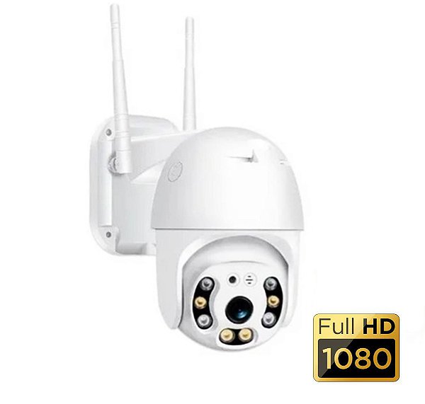 Câmera IP Wi-fi Externa 360° Mini Speed Dome Full HD IP66