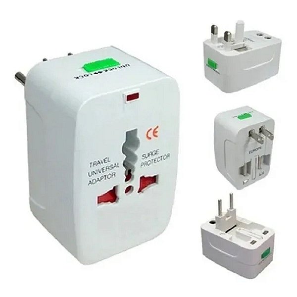 Adaptor International All-in-one Adaptador Universal Tomadas 150 Países