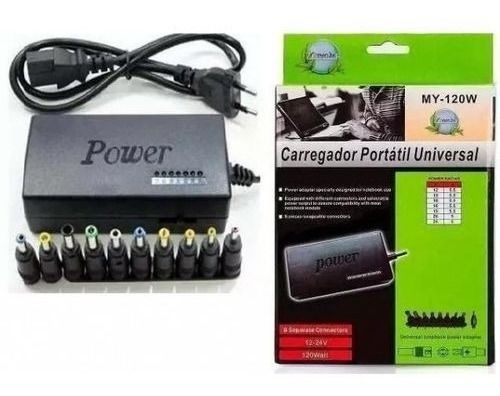 Fonte Carregador Universal E Adaptador Notebook Laptop