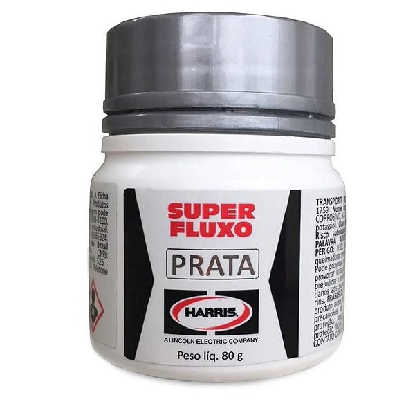 Super Fluxo Harris Para Solda Prata E Vareta Foscoper - 80 G