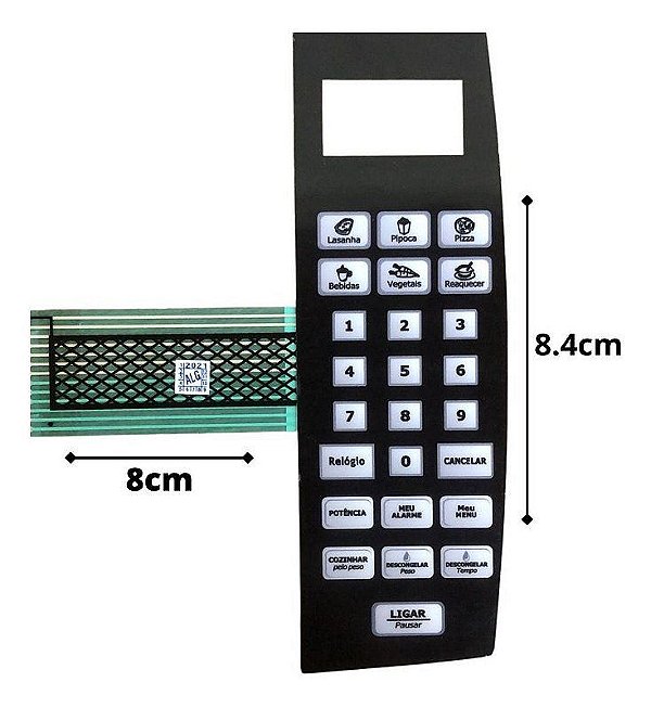 Membrana Painel Teclado Microondas Philco Pms24