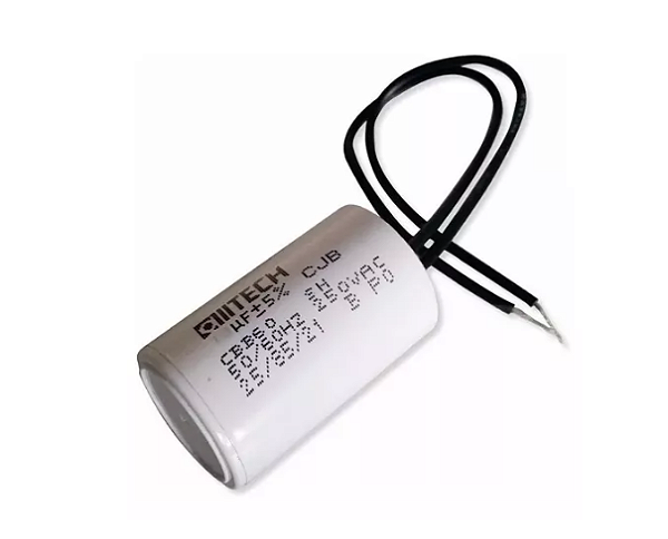 Capacitor 10uf plástico fio
