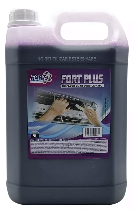 Detergente Desincrustante Ar Condicionado Ácido Fort Plus 5 Litros
