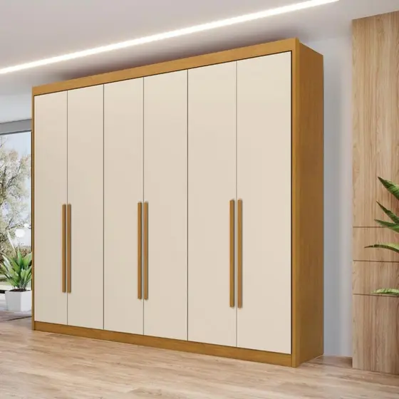 Guarda Roupa Bérgamo 6 Portas e 8 Gavetas