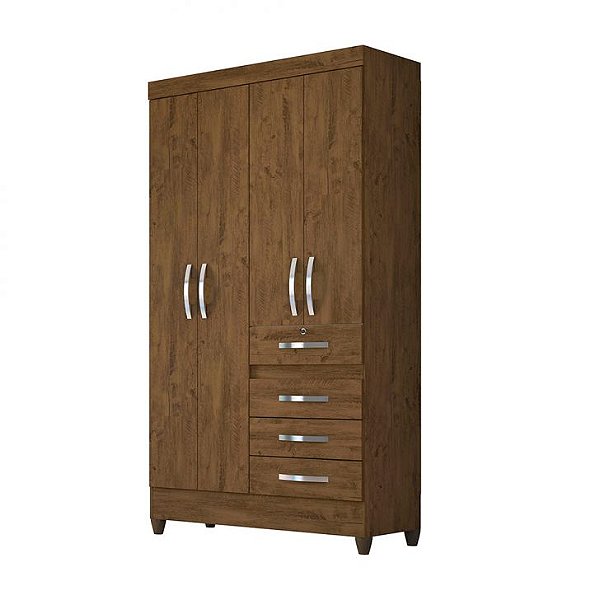 Guarda Roupa Solteiro Sobral 4pts Moval