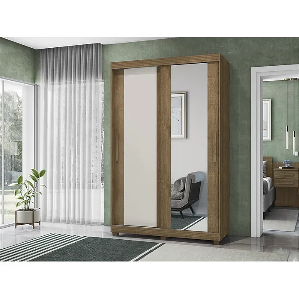 Guarda Roupa Flex 2 Portas de Correr 2 Gavetas Nantes - Lanza