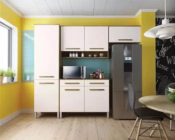 Cozinha Compacta 7 Portas 2 Gavetas - Quarta Divisão